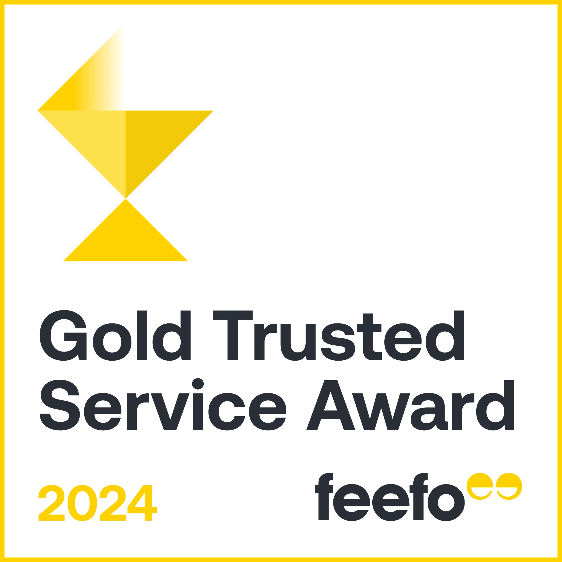 Feefo Trusted Service Award 2024 Badge
